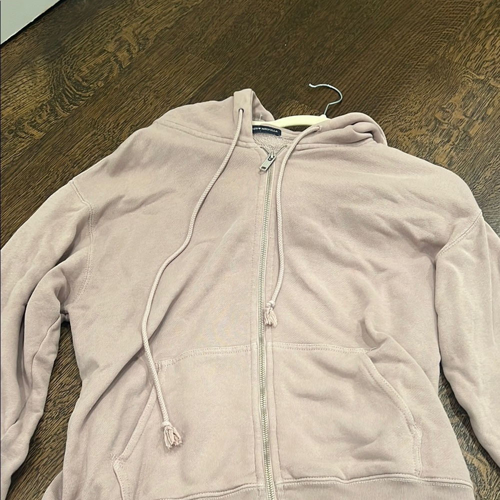 Brandy Melville Blush Zip-Up Jacket